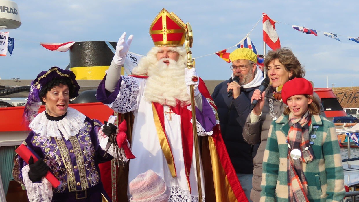 Sinterklaas is ook op Marken aangekomen